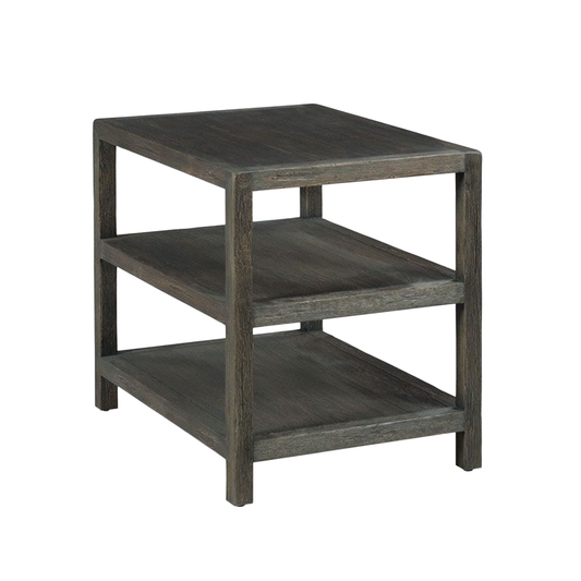 Three Tier Side Table - Worn Black