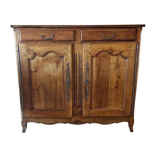 Antique Cherry Louis XV Two-Door Buffet